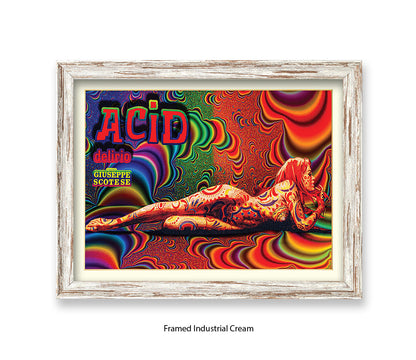 Acid Girl Psychedelic Scotese Art Print