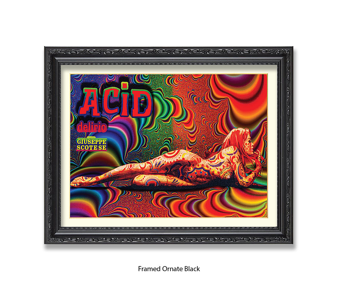 Acid Girl Psychedelic Scotese Art Print