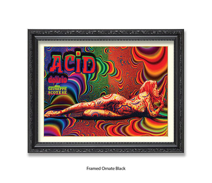 Acid Girl Psychedelic Scotese Art Print