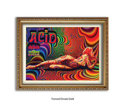 Acid Girl Psychedelic Scotese Art Print