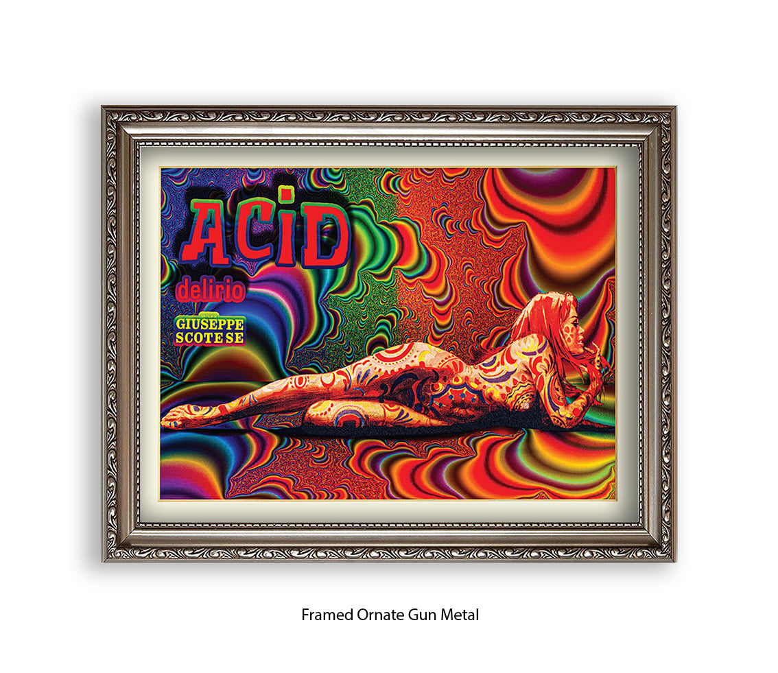 Acid Girl Psychedelic Scotese Art Print
