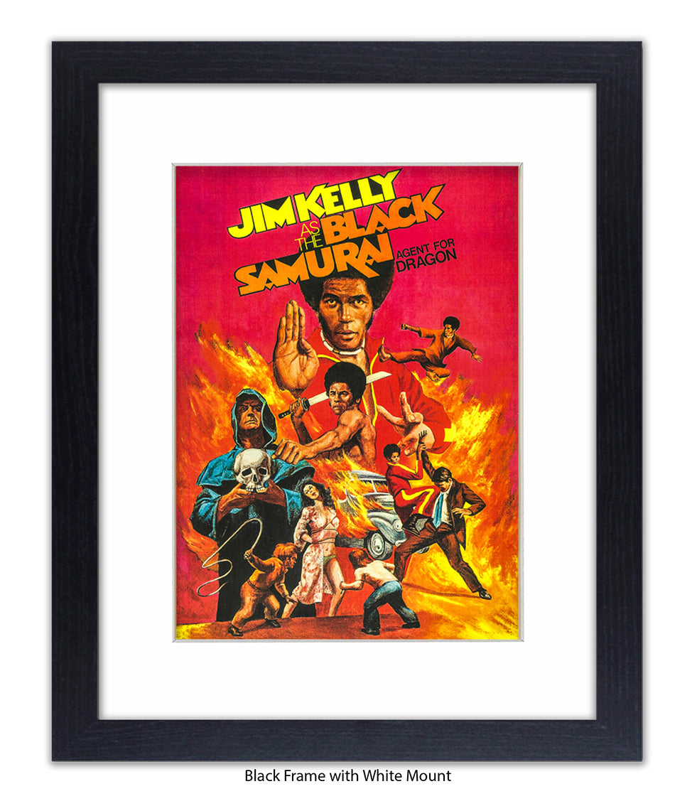 Black Samurai Art Print