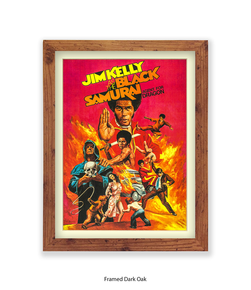 Black Samurai Art Print