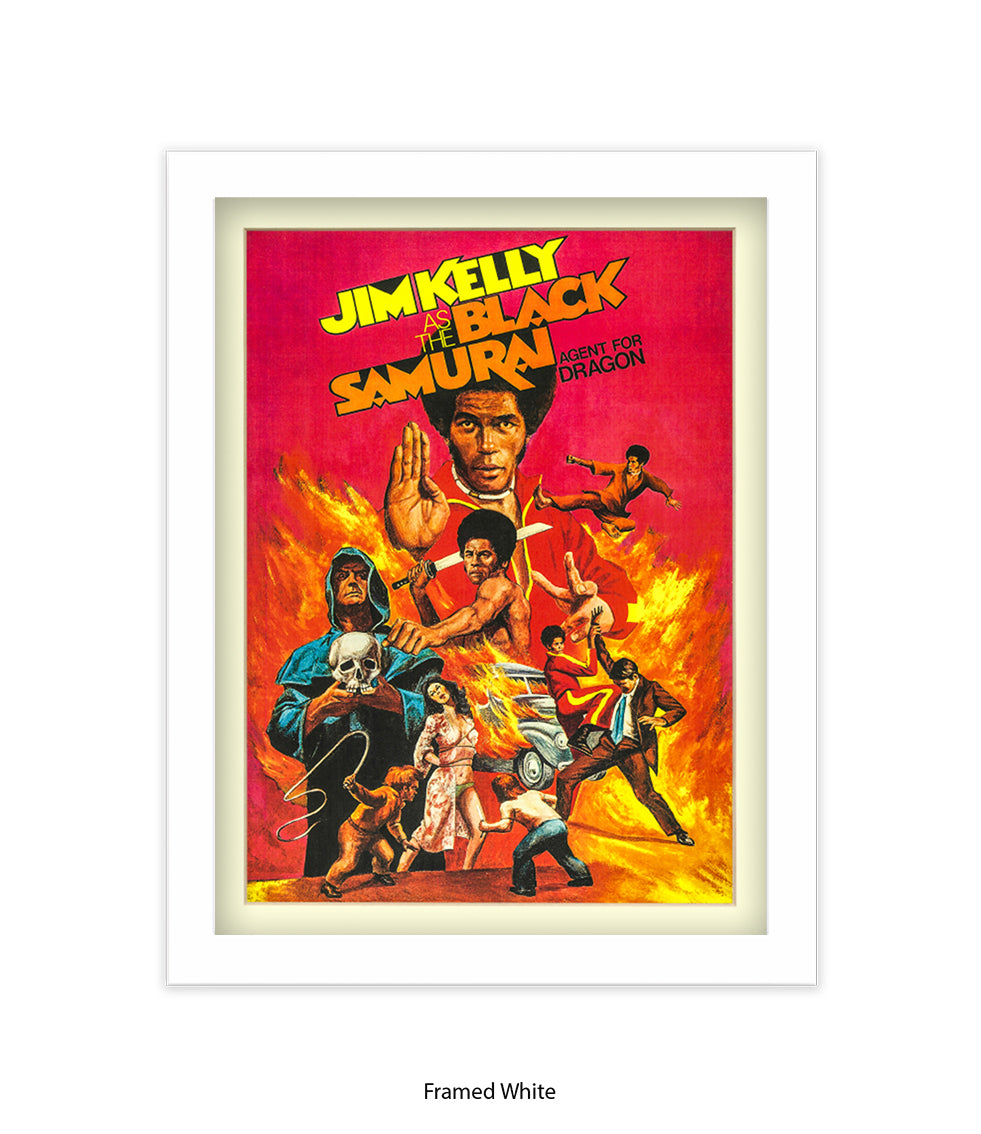 Black Samurai Art Print