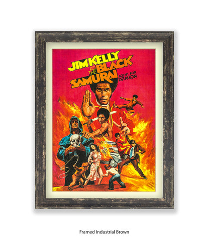 Black Samurai Art Print