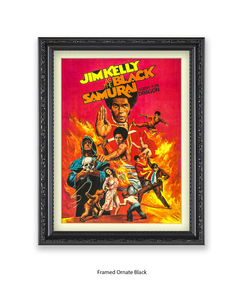 Black Samurai Art Print