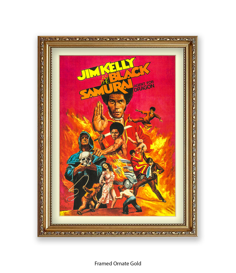 Black Samurai Art Print