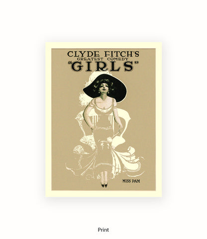 Clyde Fitch's Comedy Miss Pam Art Print