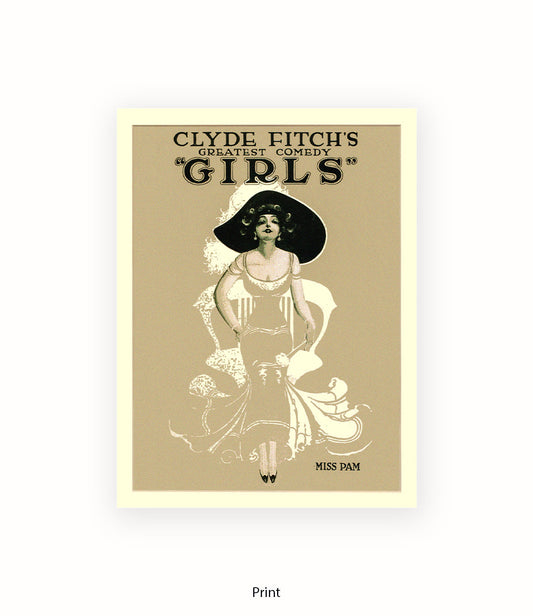 Clyde Fitch's Comedy Miss Pam Art Print