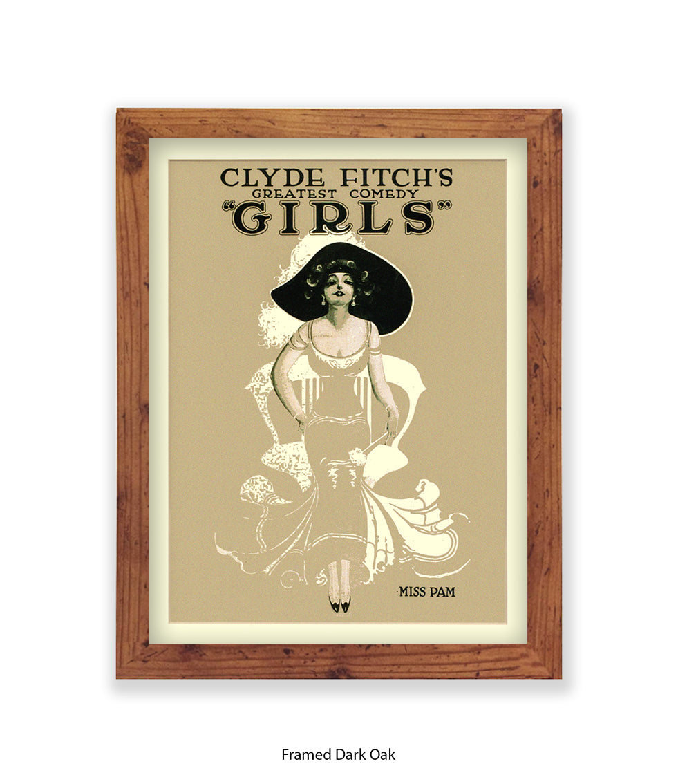 Clyde Fitch's Comedy Miss Pam Art Print