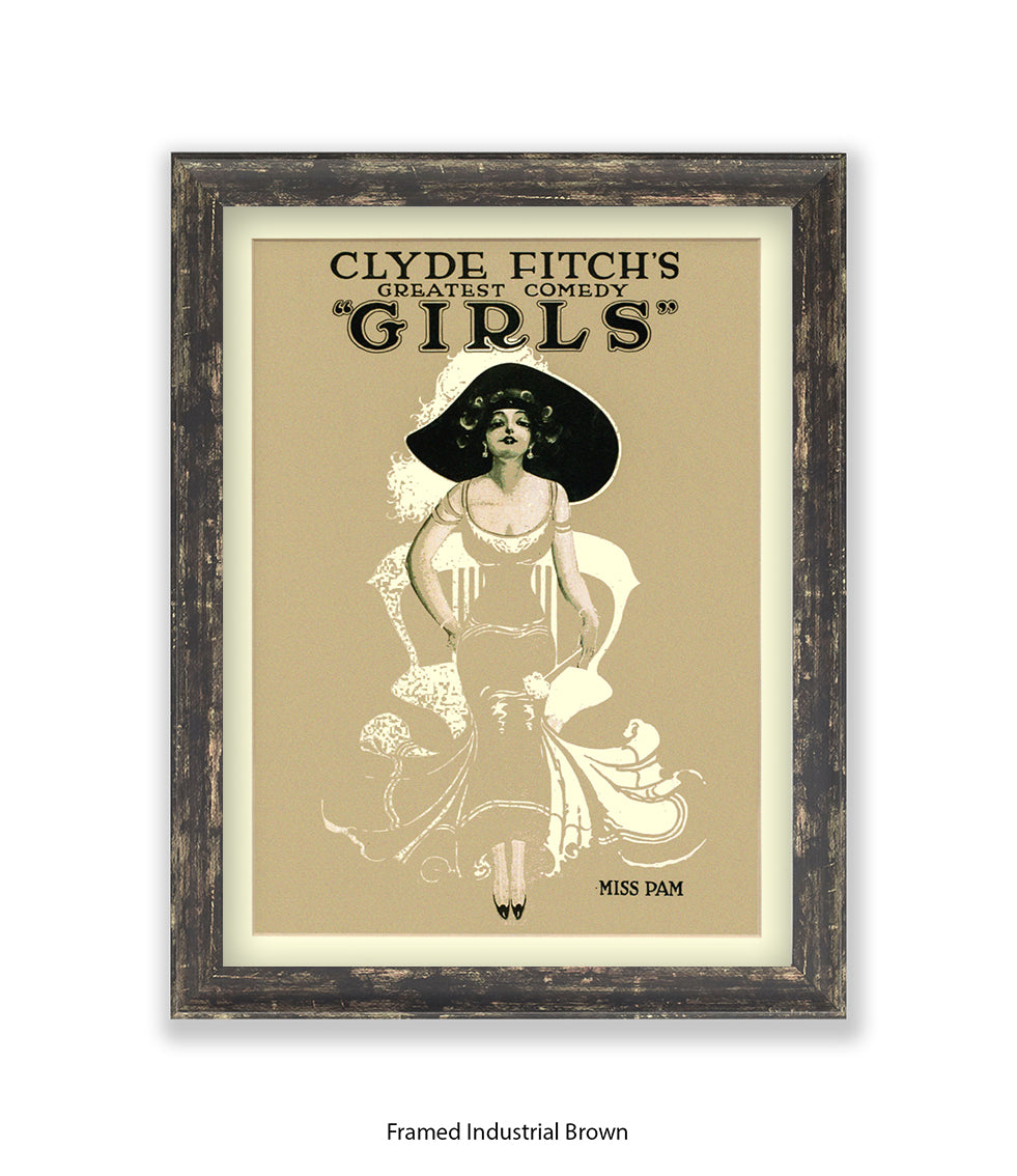 Clyde Fitch's Comedy Miss Pam Art Print