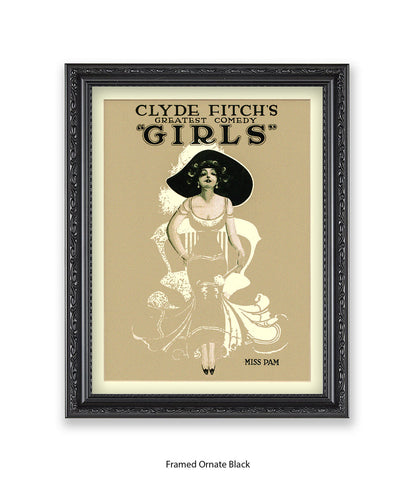 Clyde Fitch's Comedy Miss Pam Art Print