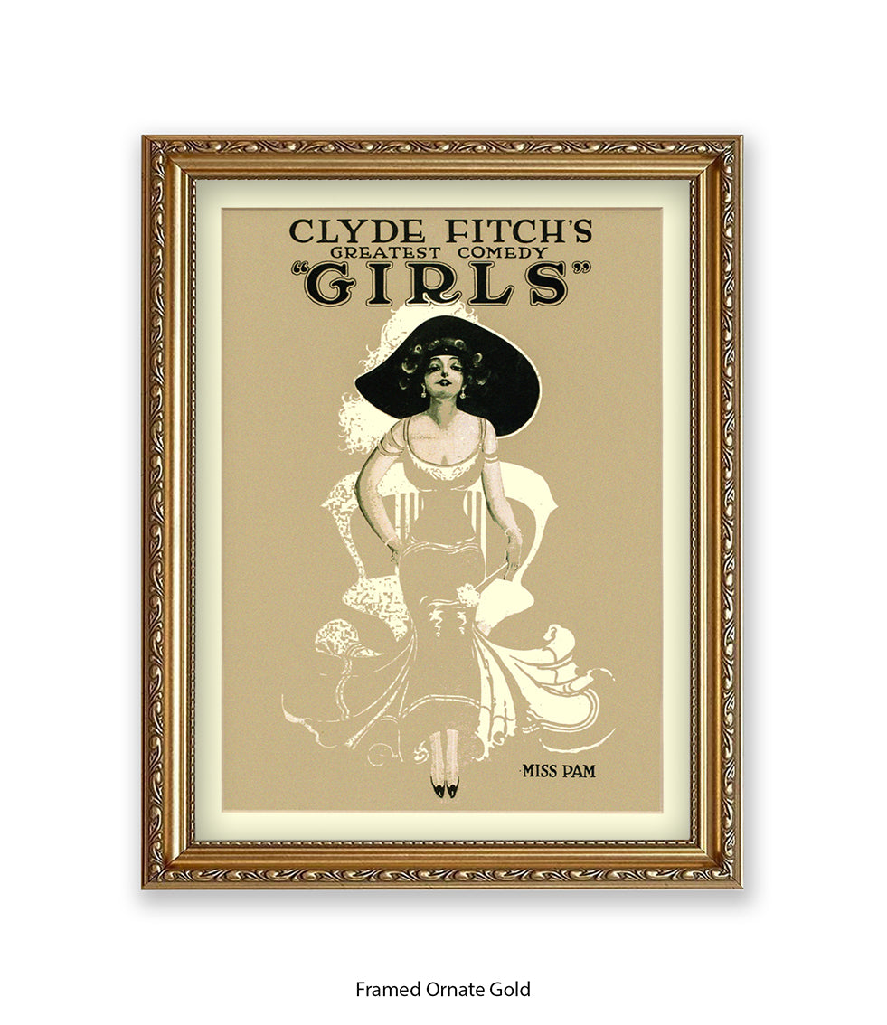 Clyde Fitch's Comedy Miss Pam Art Print
