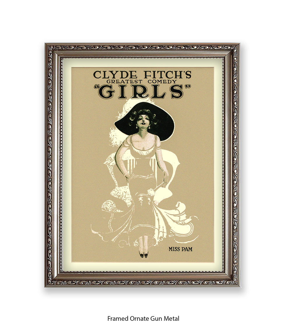 Clyde Fitch's Comedy Miss Pam Art Print