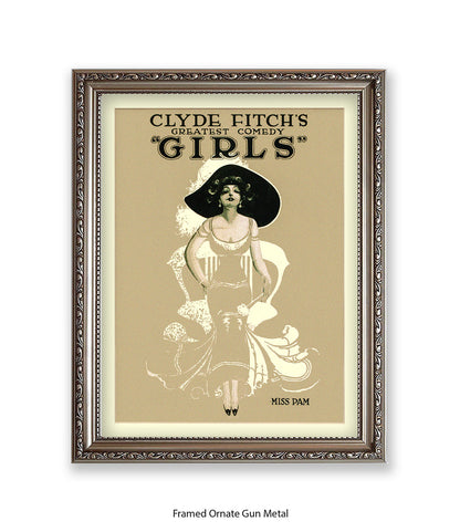 Clyde Fitch's Comedy Miss Pam Art Print