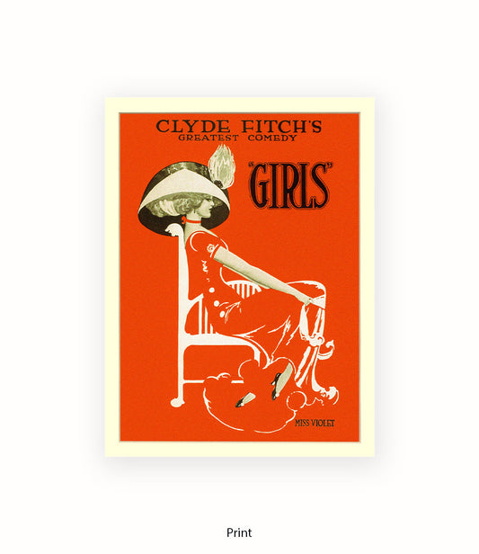 Clyde Fitch's Comedy Miss Violet Art Print