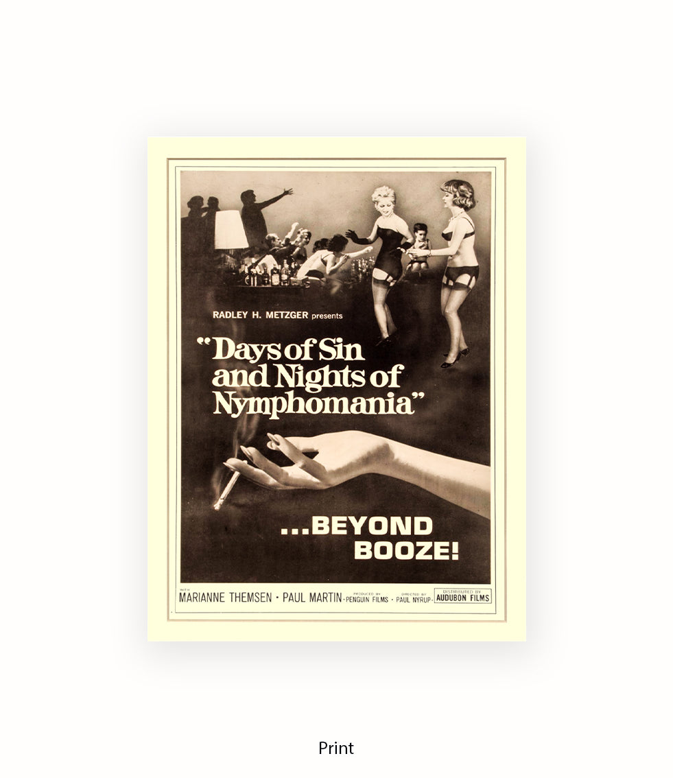 Days Of Sin & Nights Of Nymphomania Art Print