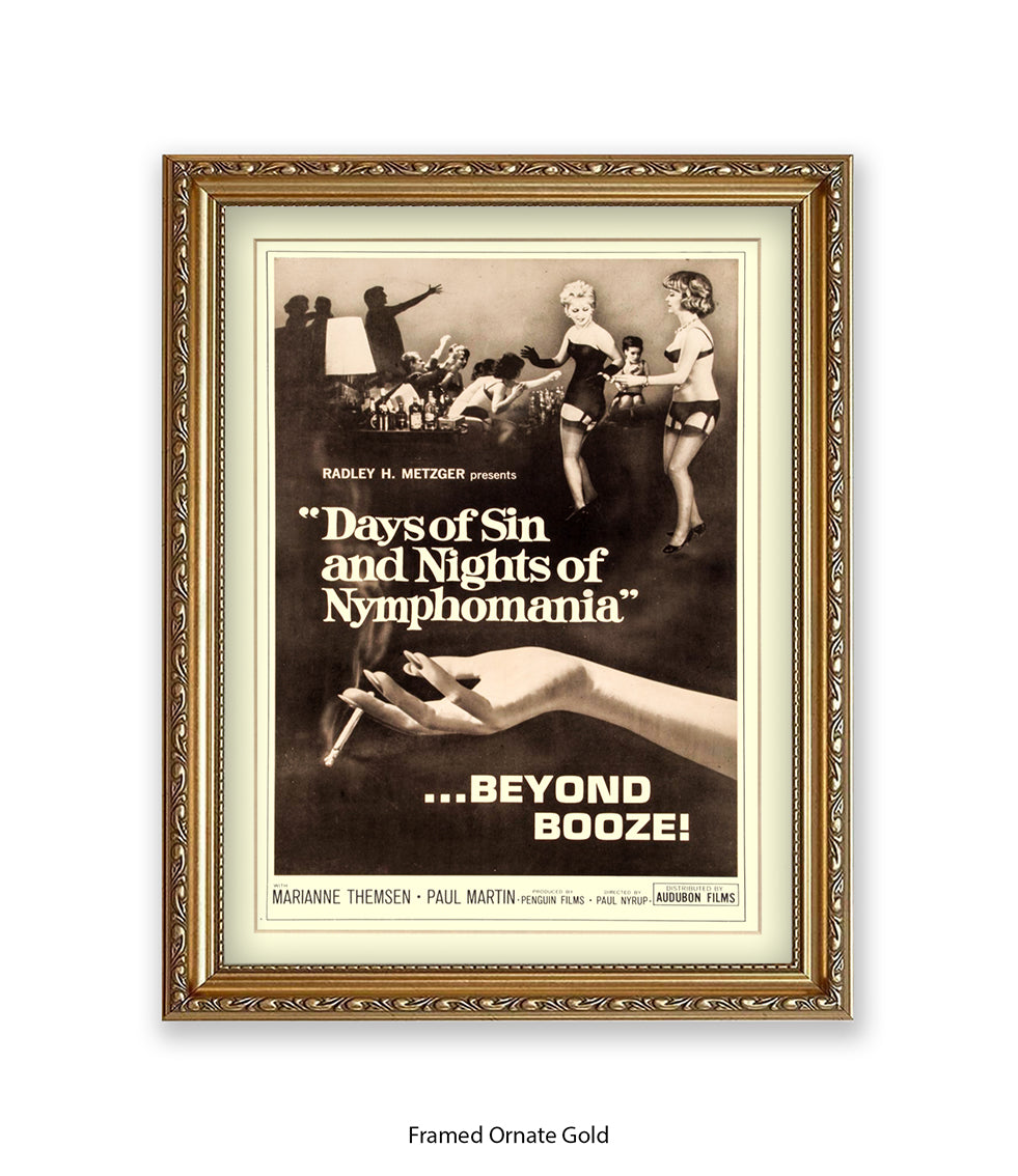 Days Of Sin & Nights Of Nymphomania Art Print