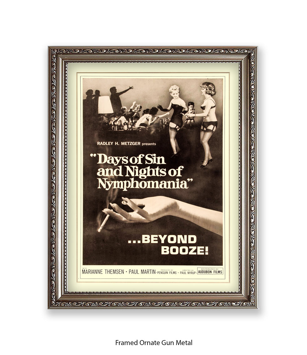 Days Of Sin & Nights Of Nymphomania Art Print