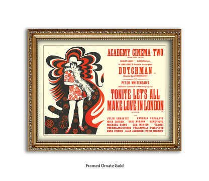 Dutchman Lets All Make Love In London Art Print