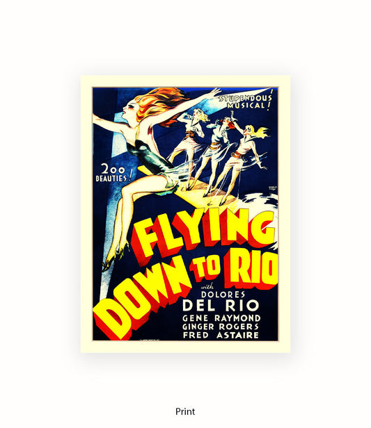 Flying Down To Rio - Vertical - Art Print