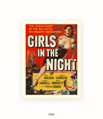 Girls In The Night - Art Print