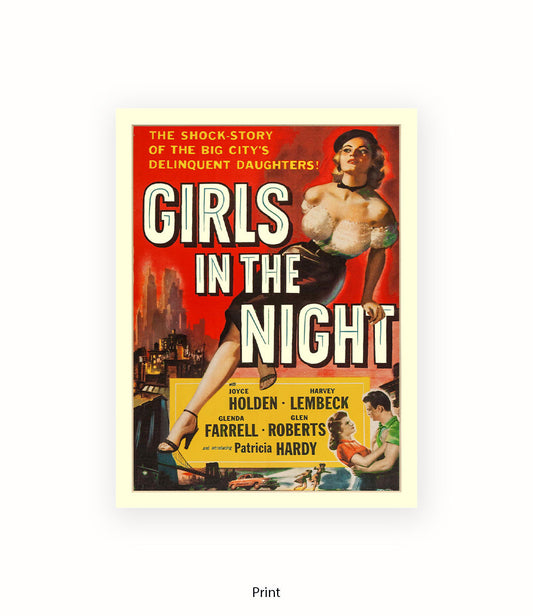 Girls In The Night - Art Print