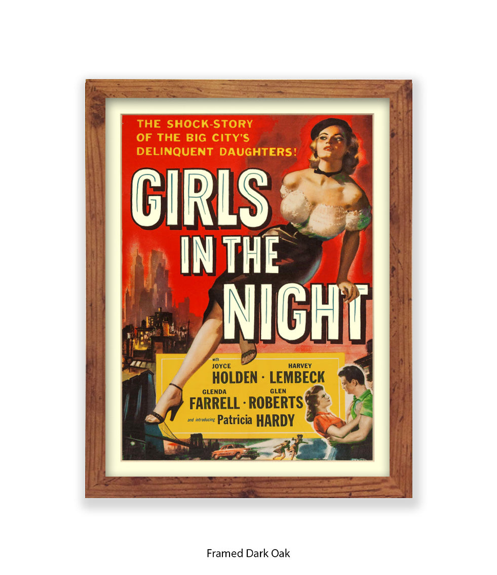 Girls In The Night - Art Print