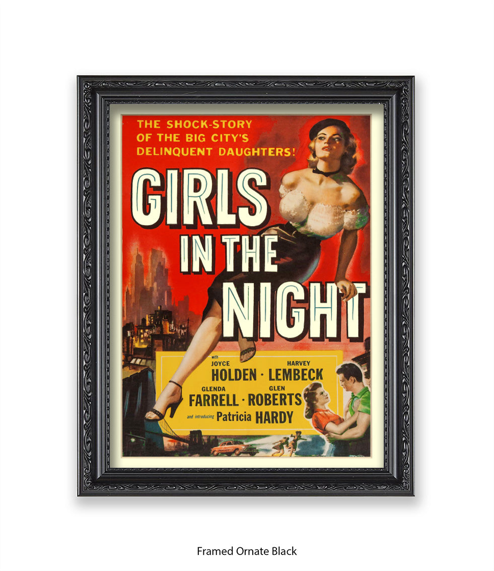 Girls In The Night - Art Print