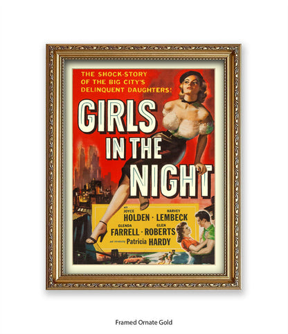 Girls In The Night - Art Print