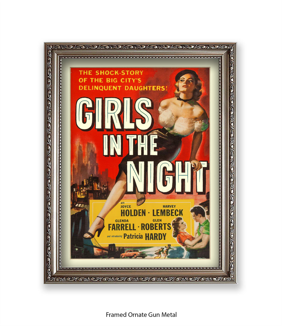 Girls In The Night - Art Print