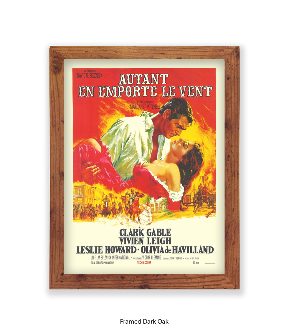 Gone With The Wind French Art Print