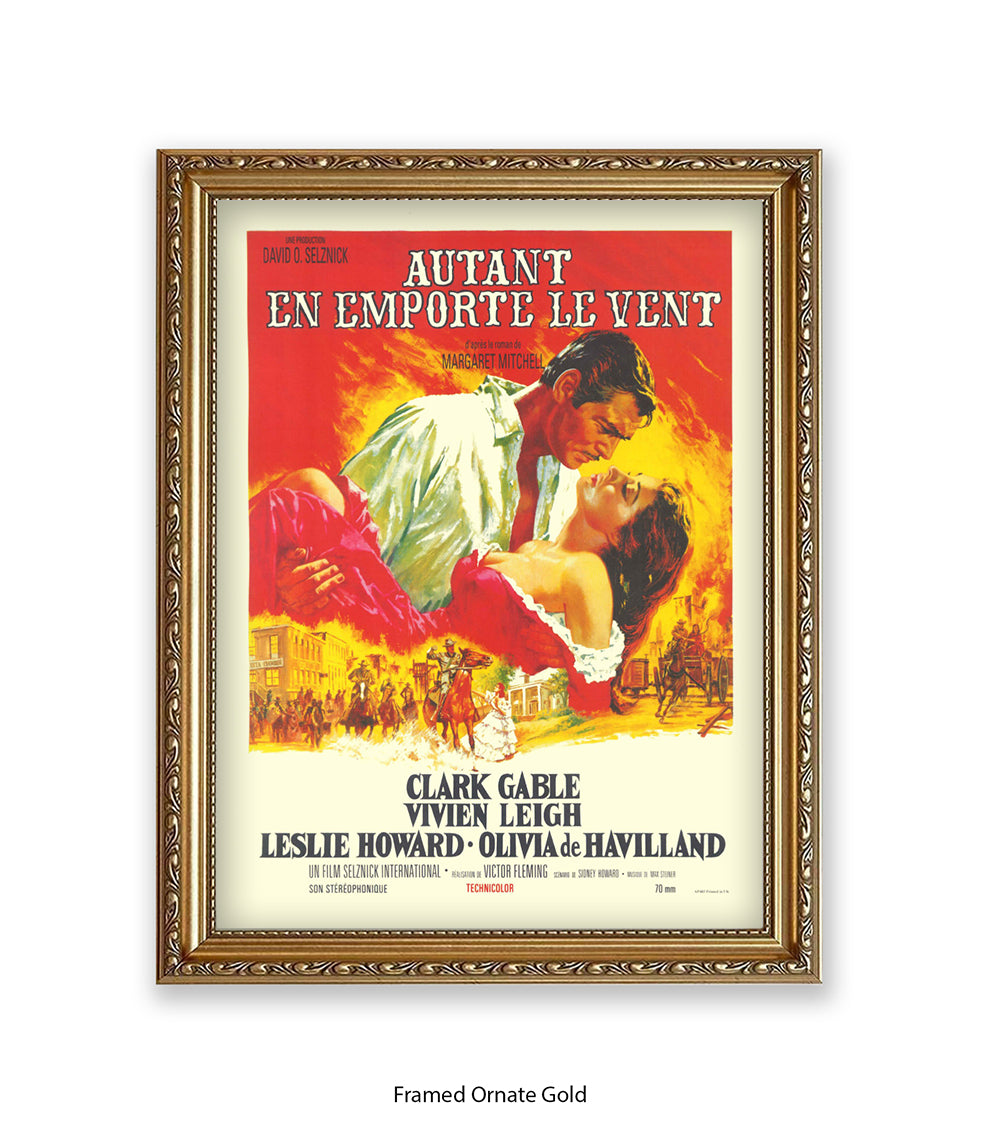 Gone With The Wind French Art Print