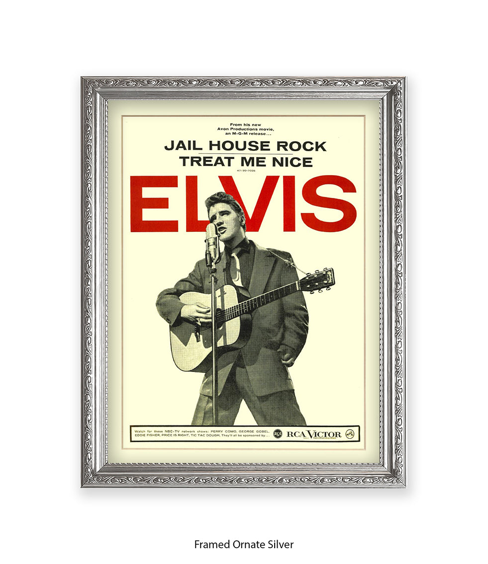 Jail House Rock Treat Me Nice Art Print