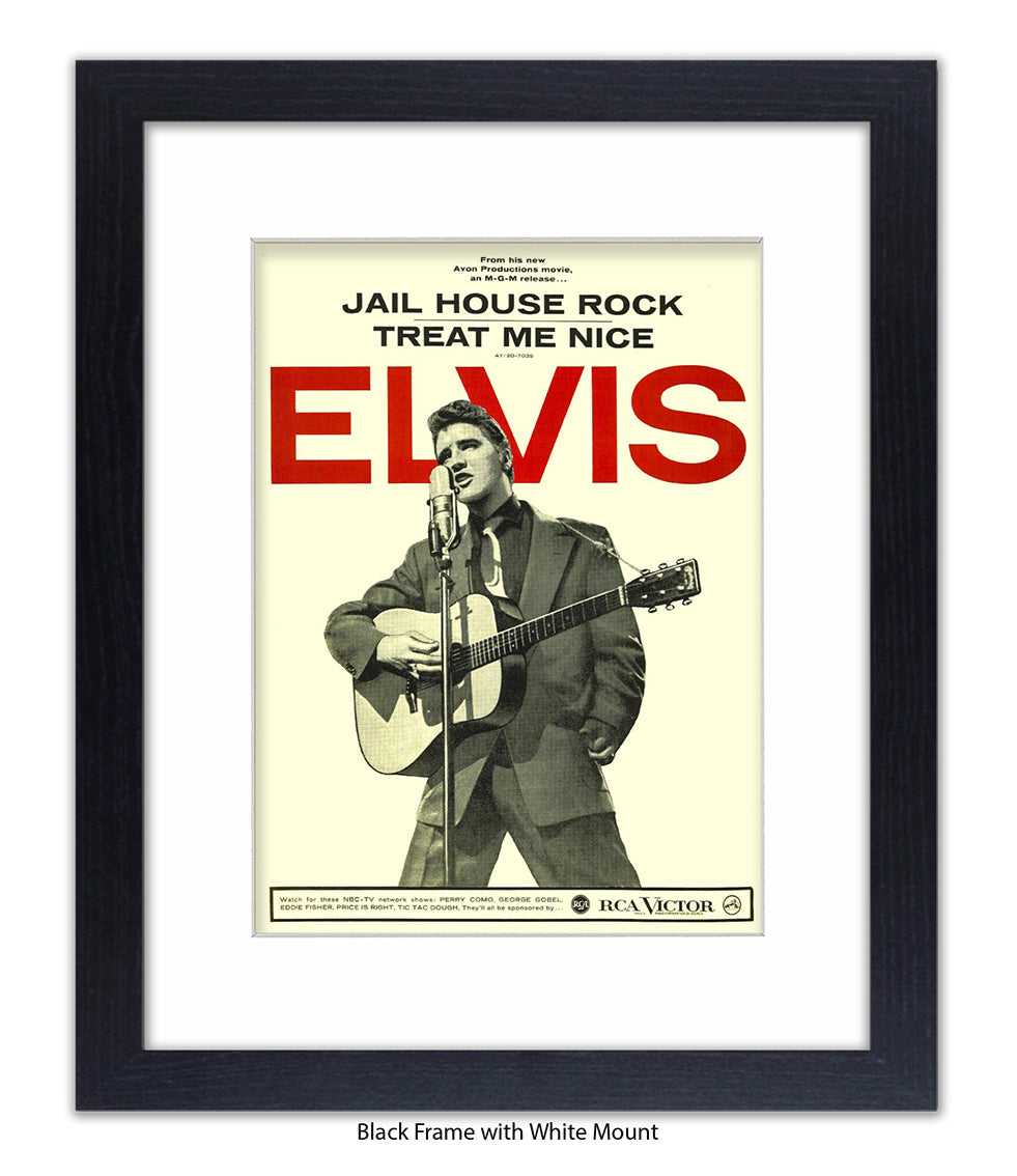 Jail House Rock Treat Me Nice Art Print