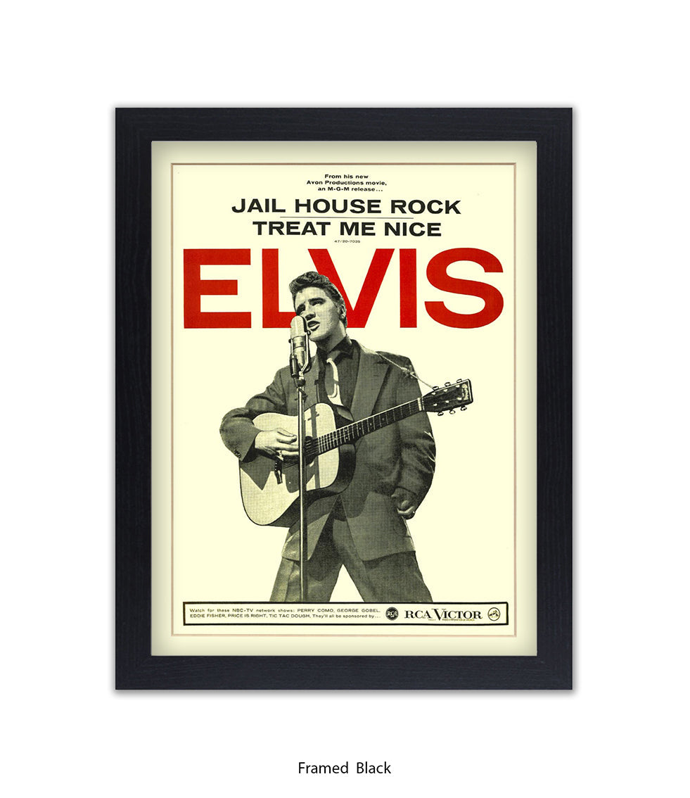 Jail House Rock Treat Me Nice Art Print