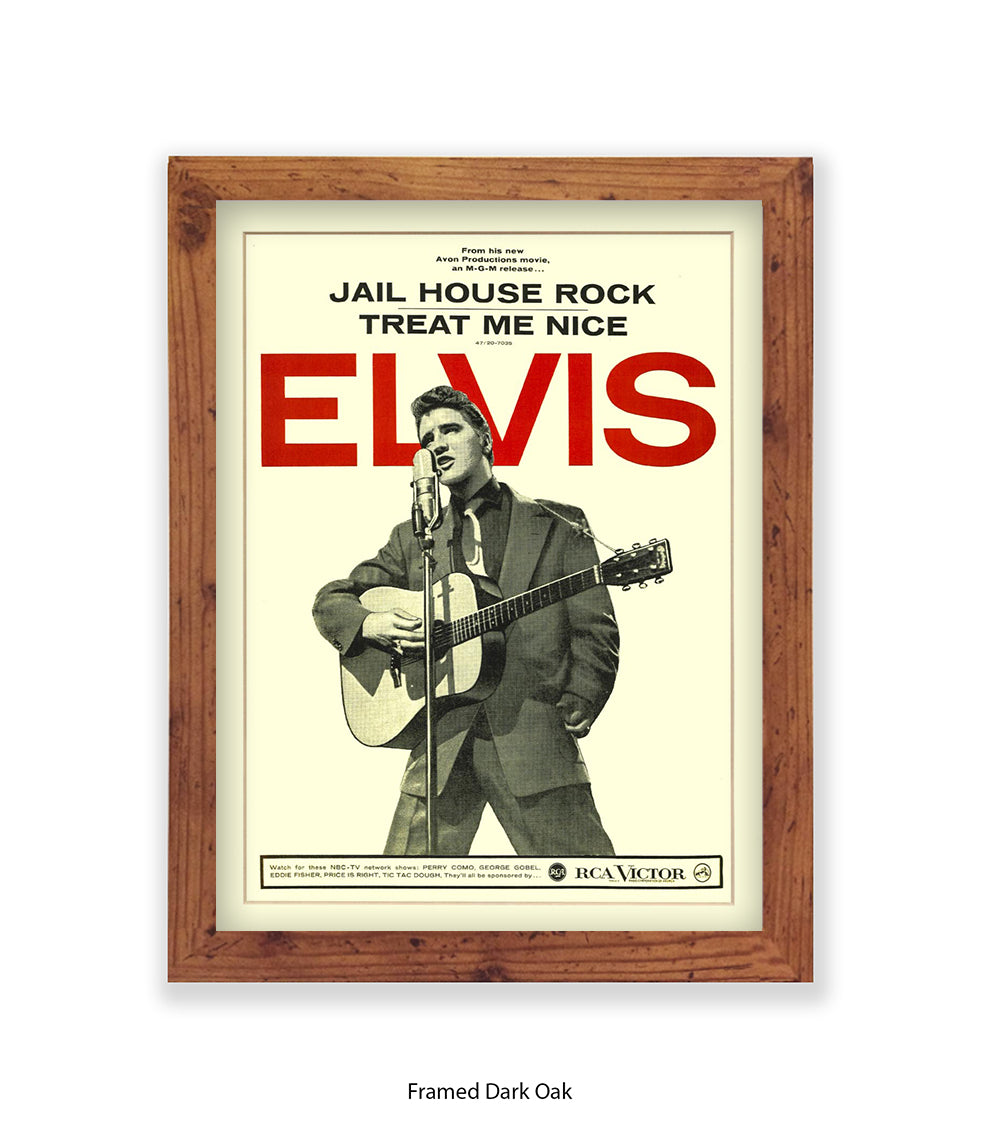 Jail House Rock Treat Me Nice Art Print