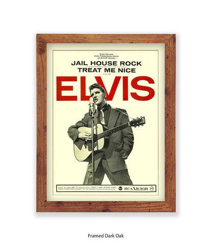 Jail House Rock Treat Me Nice Art Print