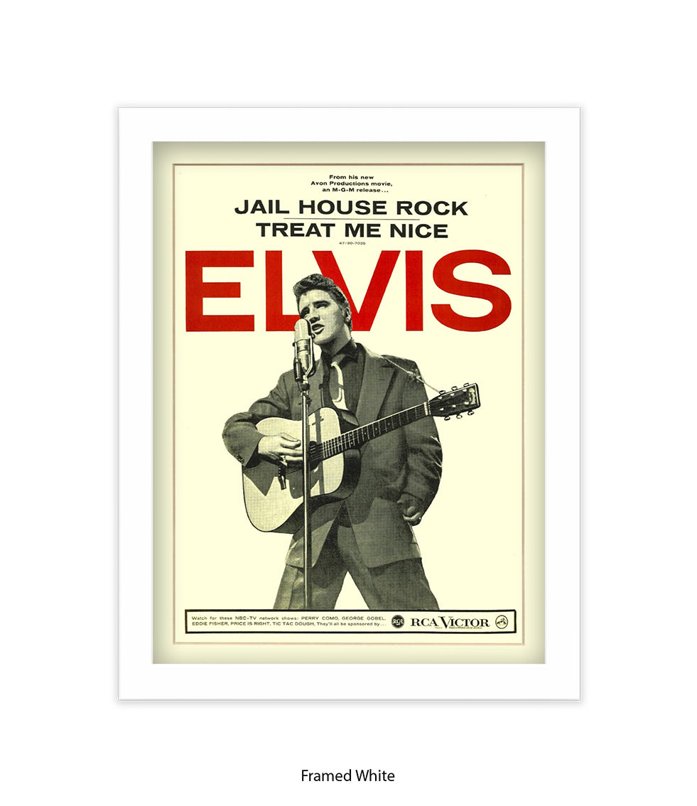 Jail House Rock Treat Me Nice Art Print