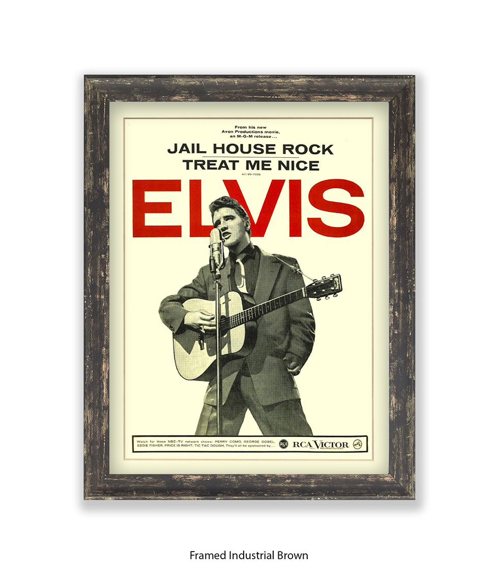 Jail House Rock Treat Me Nice Art Print