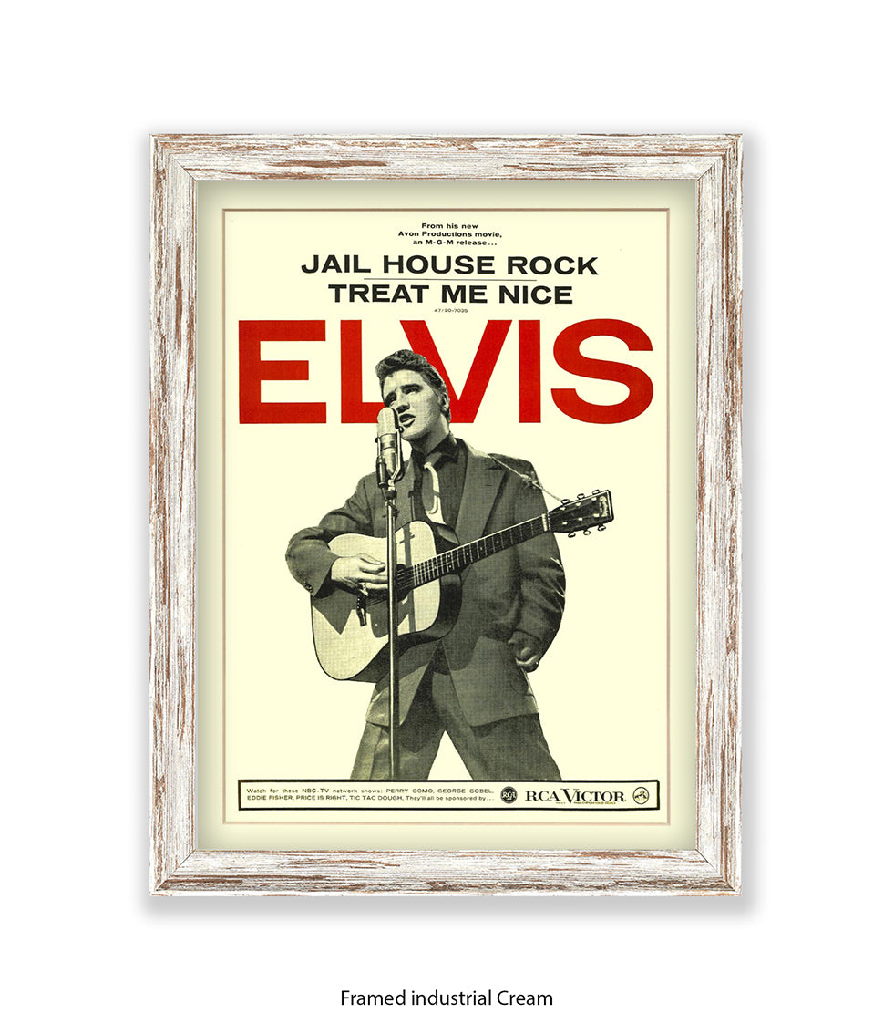 Jail House Rock Treat Me Nice Art Print
