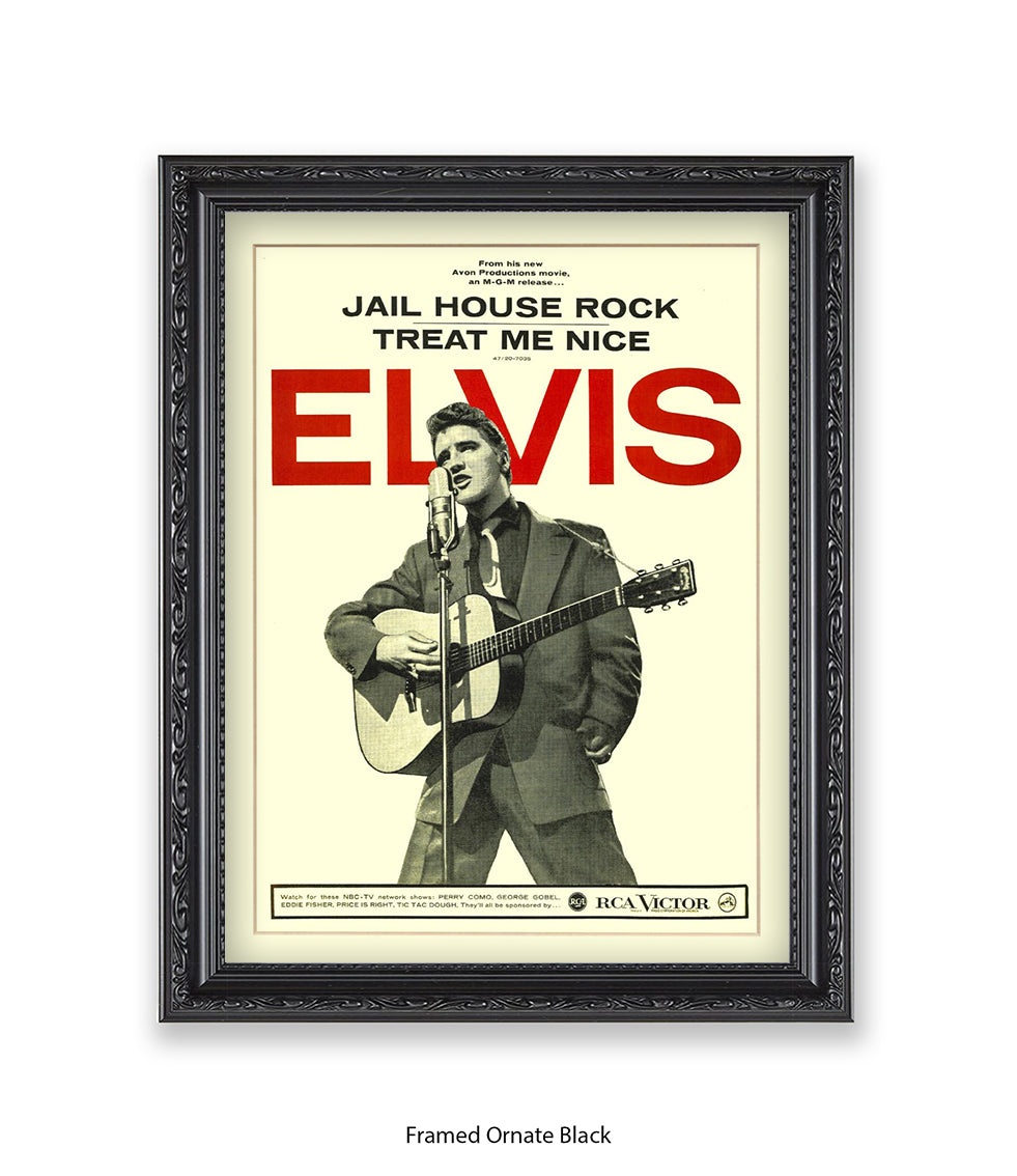 Jail House Rock Treat Me Nice Art Print