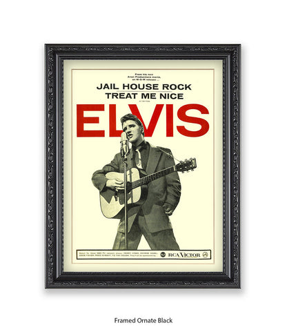 Jail House Rock Treat Me Nice Art Print