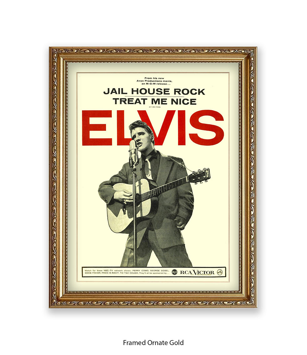 Jail House Rock Treat Me Nice Art Print