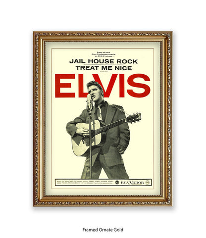 Jail House Rock Treat Me Nice Art Print