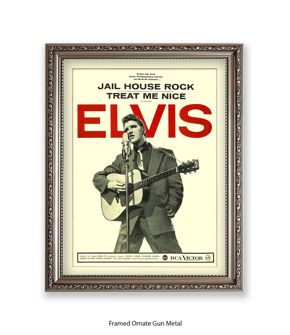 Jail House Rock Treat Me Nice Art Print