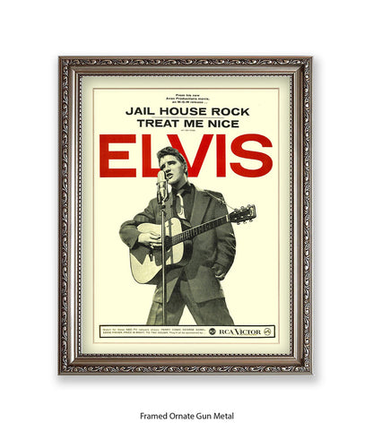 Jail House Rock Treat Me Nice Art Print