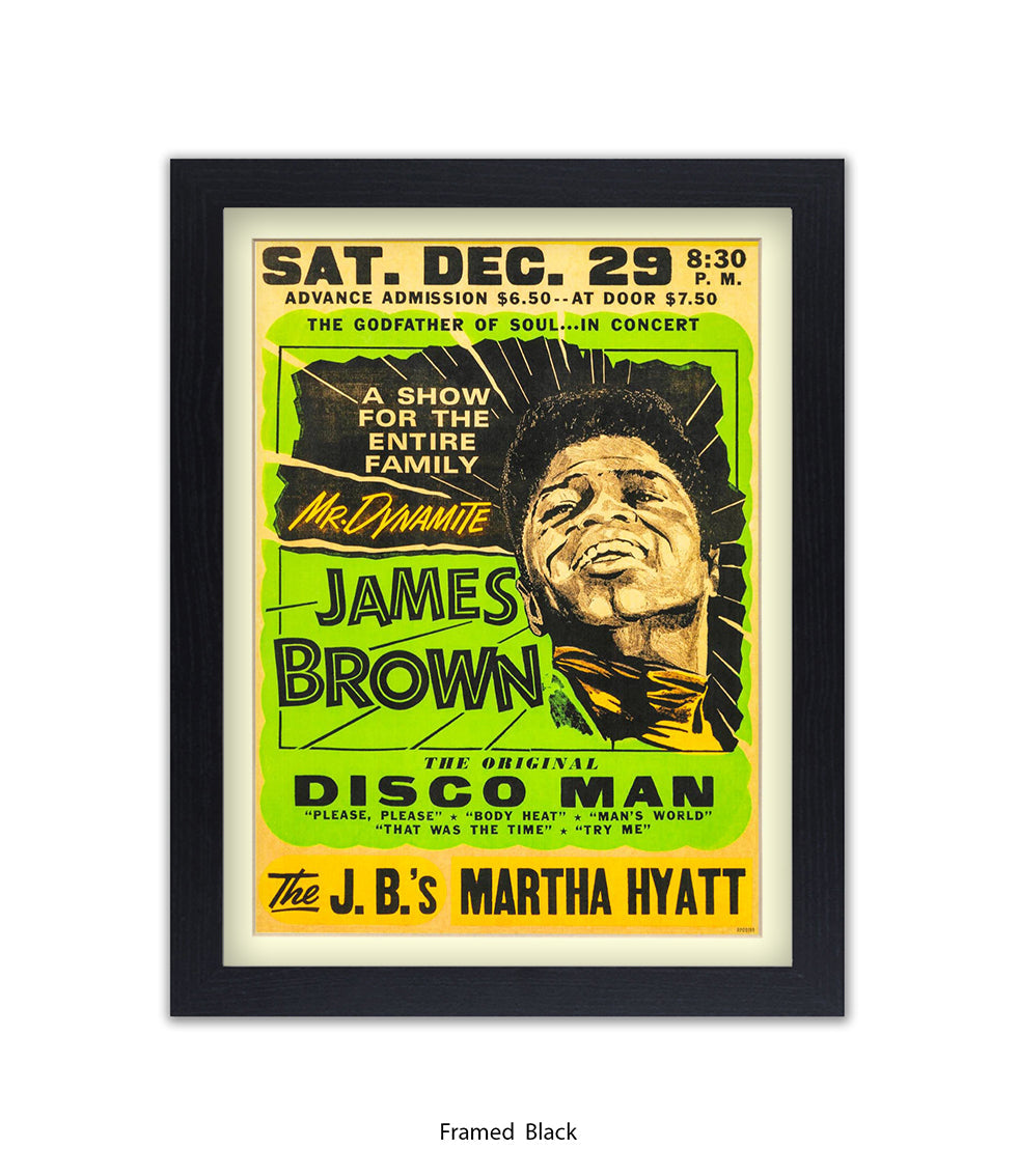 James Brown The Original Disco Man Art Print