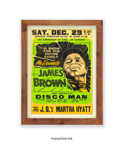 James Brown The Original Disco Man Art Print