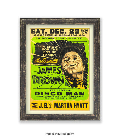 James Brown The Original Disco Man Art Print